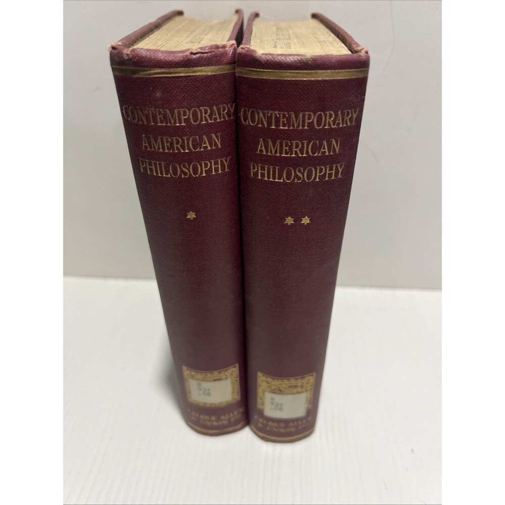 Contemporary American Philosophy︱Vol 1 & 2︱Adams︱Montague︱1930